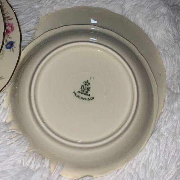 Vintage 1930’s Selb Bavaria Heinrich & Co Set of 4 Bowls and Plates - Picture 10 of 16